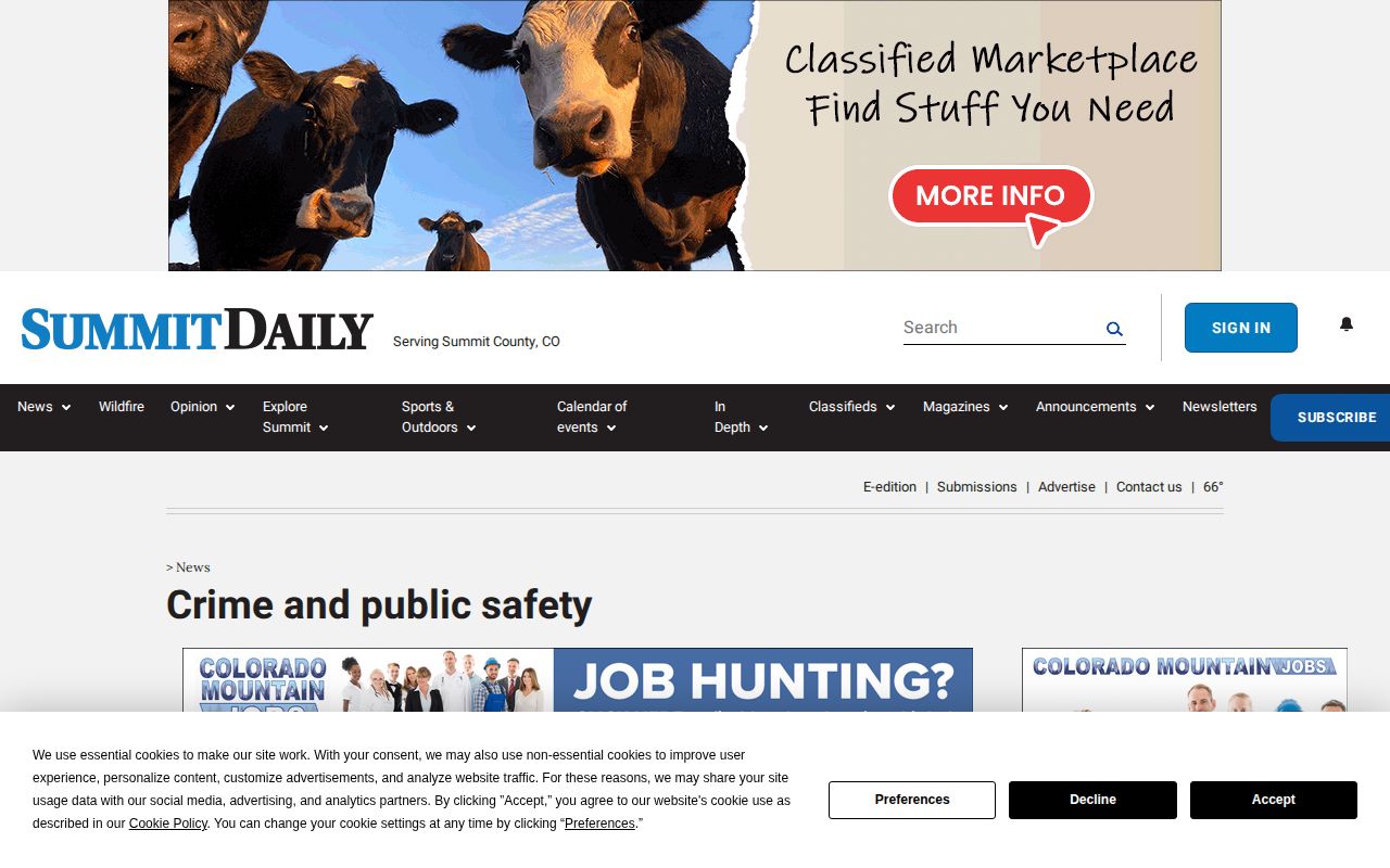 Summit County crime news and mugshots coverage at Summit Daily